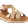 Sandalias con cuña In vogue 5024 en beige para mujer