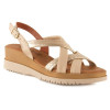 Sandalias con cuña In vogue 5024 en beige para mujer