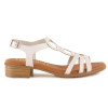 Sandalias planas Tekila 1012 en blanco para mujer