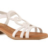 Sandalias planas Tekila 1012 en blanco para mujer