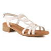 Sandalias planas Tekila 1012 en blanco para mujer