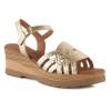 Sandalias con cuña In Vogue S-1074 en platino para mujer