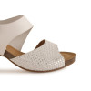 Sandalias con tacón Chamby 2650 en blanco para mujer