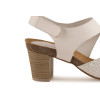 Sandalias con tacón Chamby 2650 en blanco para mujer