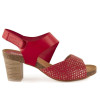 Sandalias con tacón Chamby 2650 en rojo para mujer