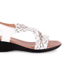 Sandalias planas Pie de Angel 323 en blanco para mujer