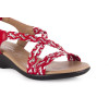 Sandalias planas Pie de Angel 323 en rojo para mujer