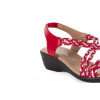 Sandalias planas Pie de Angel 323 en rojo para mujer