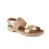 Sandalias Tekila 2451 en oro para mujer