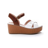 Sandalias con cuña Stonefly DIVA 9 PATENT en blanco para mujer