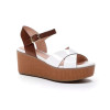 Sandalias con cuña Stonefly DIVA 9 PATENT en blanco para mujer