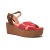 Sandalias con cuña Stonefly DIVA 9 PATENT en rojo para mujer