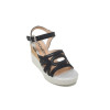 Sandalias con cuña Stonefly ELY 13 LAMINATED 216063 en negro para mujer