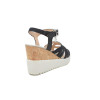 Sandalias con cuña Stonefly ELY 13 LAMINATED 216063 en negro para mujer