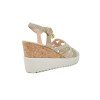 Sandalias con cuña Stonefly ELY 13 LAMINATED 216063 en oro para mujer