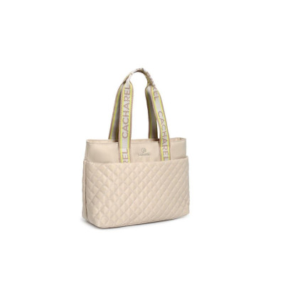 Maxi Shopper Cacharel bag CB241006 en beige para mujer