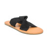 Sandalias planas Isteria 9073 en negro para mujer