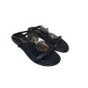 Sandalias planas Isteria 23160 en negro para mujer