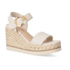 Sandalias con cuña Isteria 23073 en blanco para mujer