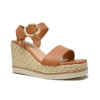 Sandalias con cuña Isteria 23073 en cuero para mujer