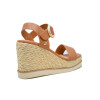 Sandalias con cuña Isteria 23073 en cuero para mujer