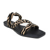 Sandalias planas Isteria 22088 animal print para mujer