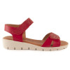 Sandalias planas Chamby 886 en rojo para mujer