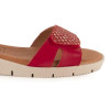 Sandalias planas Chamby 886 en rojo para mujer