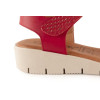 Sandalias planas Chamby 886 en rojo para mujer