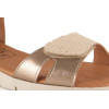 Sandalias planas Chamby 886 en dorado para mujer