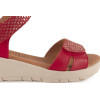 Sandalias con cuña Chamby 899 en rojo para mujer