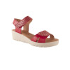 Sandalias con cuña Chamby 899 en rojo para mujer