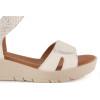 Sandalias con cuña Chamby 899 en blanco para mujer