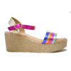 Sandalias con cuña Fiordi 2615 en multicolor para mujer