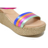 Sandalias con cuña Fiordi 2615 en multicolor para mujer