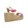 Sandalias con cuña Fiordi 2615 en multicolor para mujer