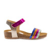 Sandalias con cuña bio Fiordi 2144 multicolor para mujer