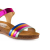 Sandalias con cuña bio Fiordi 2144 multicolor para mujer