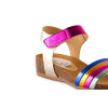 Sandalias con cuña bio Fiordi 2144 multicolor para mujer