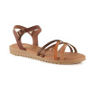 Sandalias planas Tekila 13152 en cuero para mujer