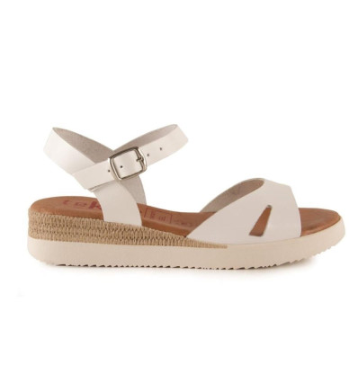 Sandalias Tekila 1268 en blanco para mujer