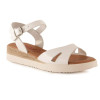 Sandalias Tekila 1268 en blanco para mujer