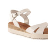 Sandalias Tekila 1268 en blanco para mujer