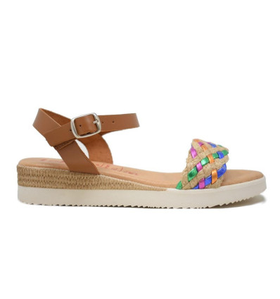 Sandalias planas tekila 1266 multicolor para mujer