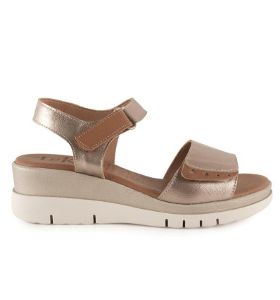 Sandalias con cuña Tekila S-1052 para mujer en platino