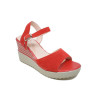 Sandalias con cuña TOP3 9527 en rojo para mujer