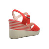 Sandalias con cuña TOP3 9527 en rojo para mujer