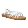 Sandalias planas Tekila 13152 en blanco para mujer