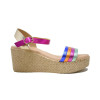 Sandalias con cuña Fiordi 2415 multicolor para mujer