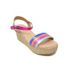 Sandalias con cuña Fiordi 2415 multicolor para mujer